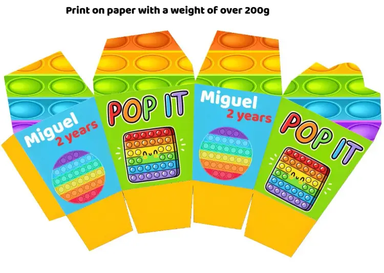 Sushi Pop It Mold Box invitation
