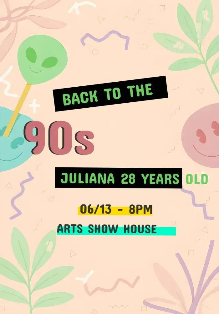 90s Slinky invitation