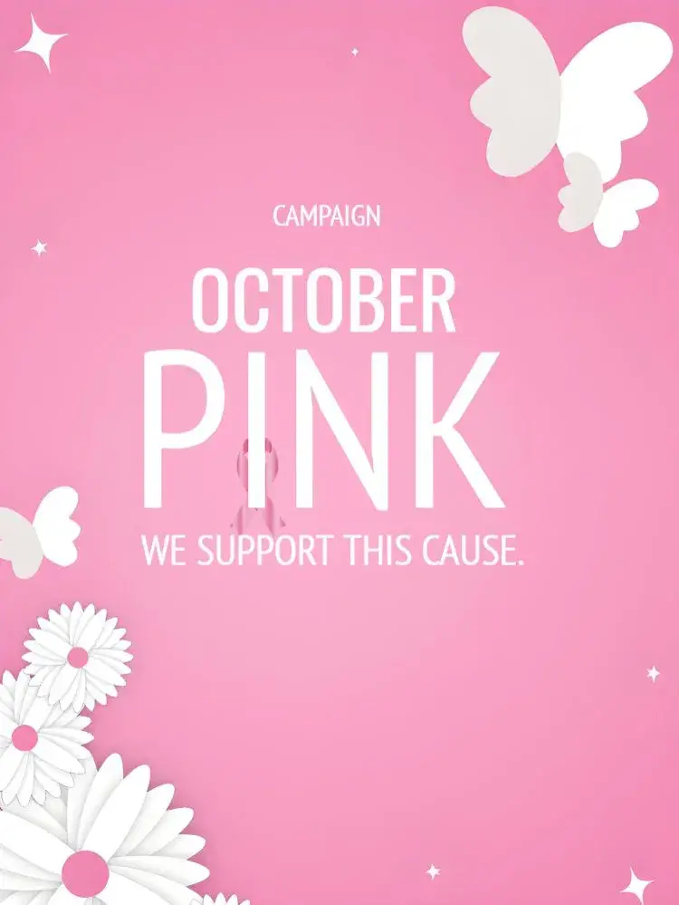 Post For Pink October Campaign invitation