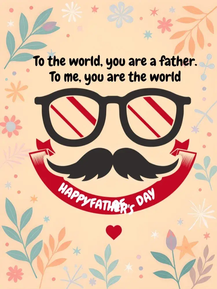 Father's Day Post Paternal invitation