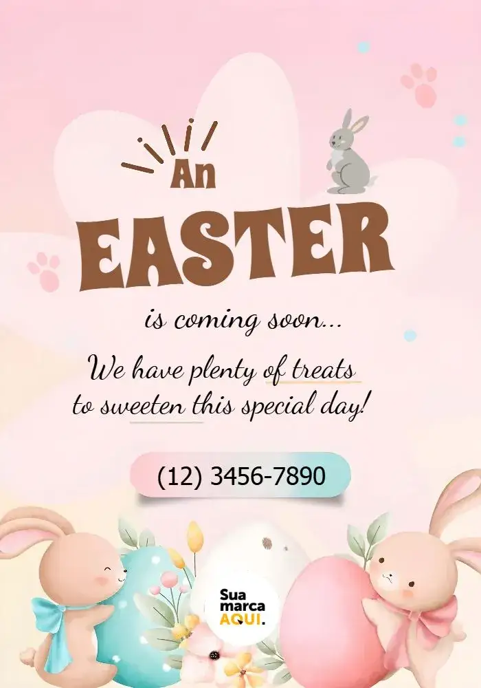 Invitation Delicate Easter Stories – Commemorative Dates theme delicate, floral, colorful, modern, childish