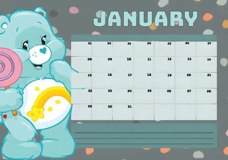 Planner 2024 - Care Bears Calendar invitation