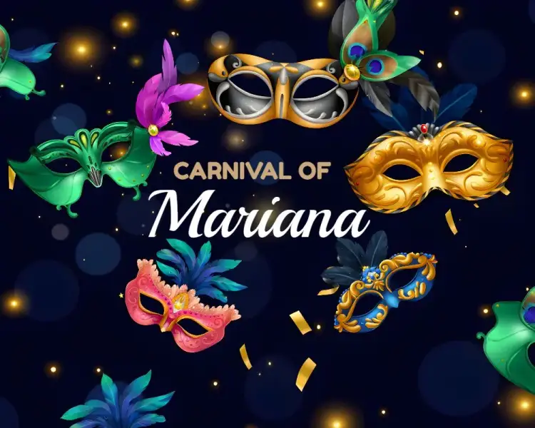 Invitation Ventarola De Carnaval Bailinho – Commemorative Dates theme colorful, cheerful, fun-filled, tropical, sparkling