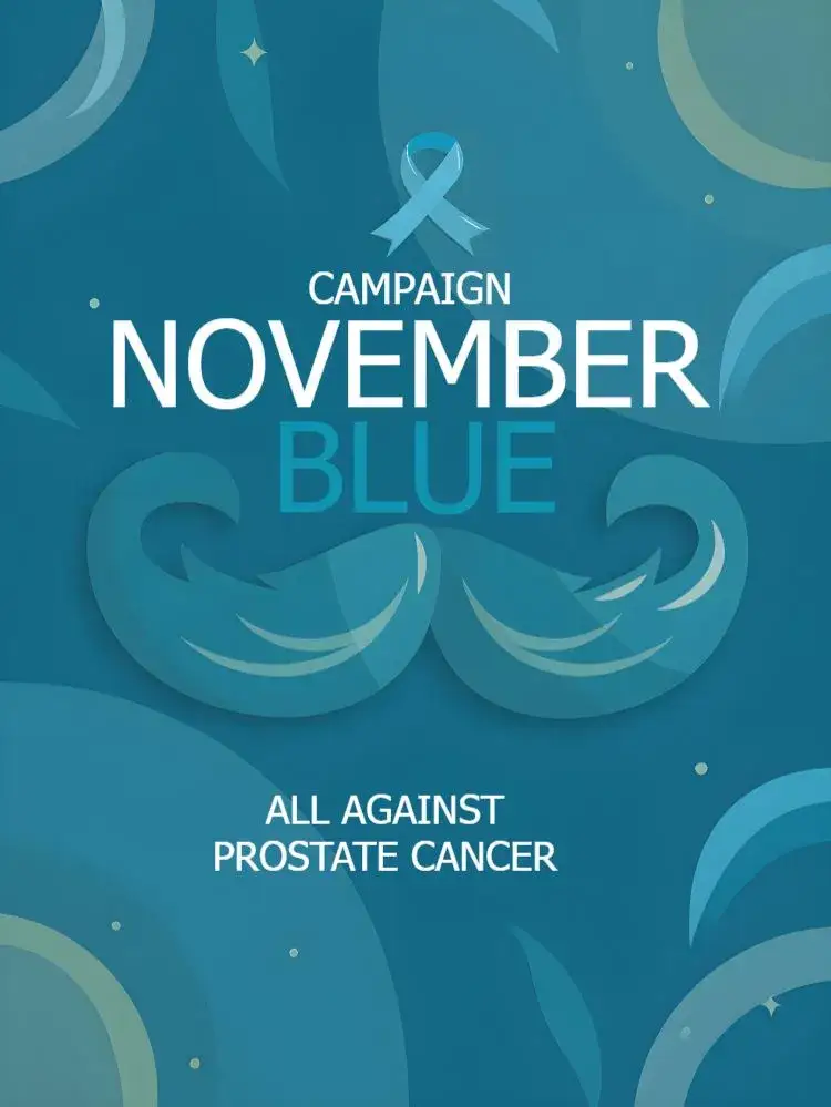 Invitation Post For Blue November Cancer – Most searched for theme blue, modern, minimalist, graphic, informative