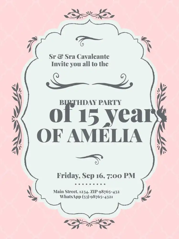 Elegant 15th Birthday Party