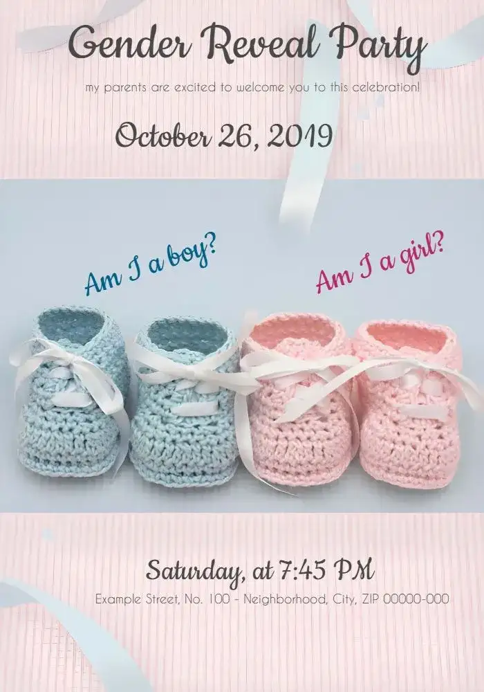 Delicate Boy Or Girl Gender Reveal Tea Party