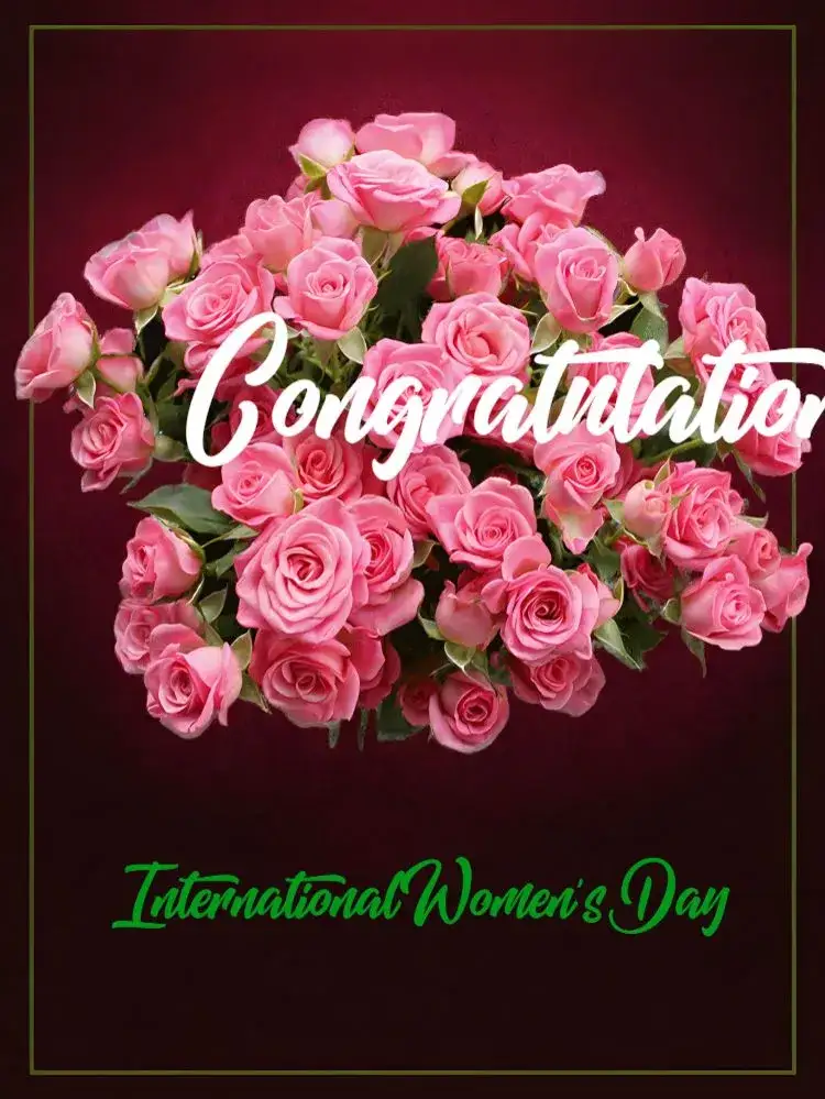 Invitation Post International Women's Day Female – Most searched for theme floral, delicate, modern, feminine, elegant
