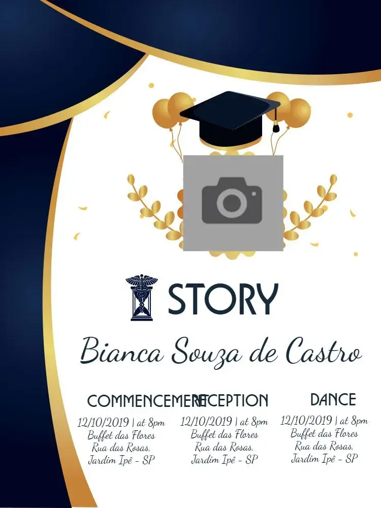 Graduation History With Photo Historian invitation