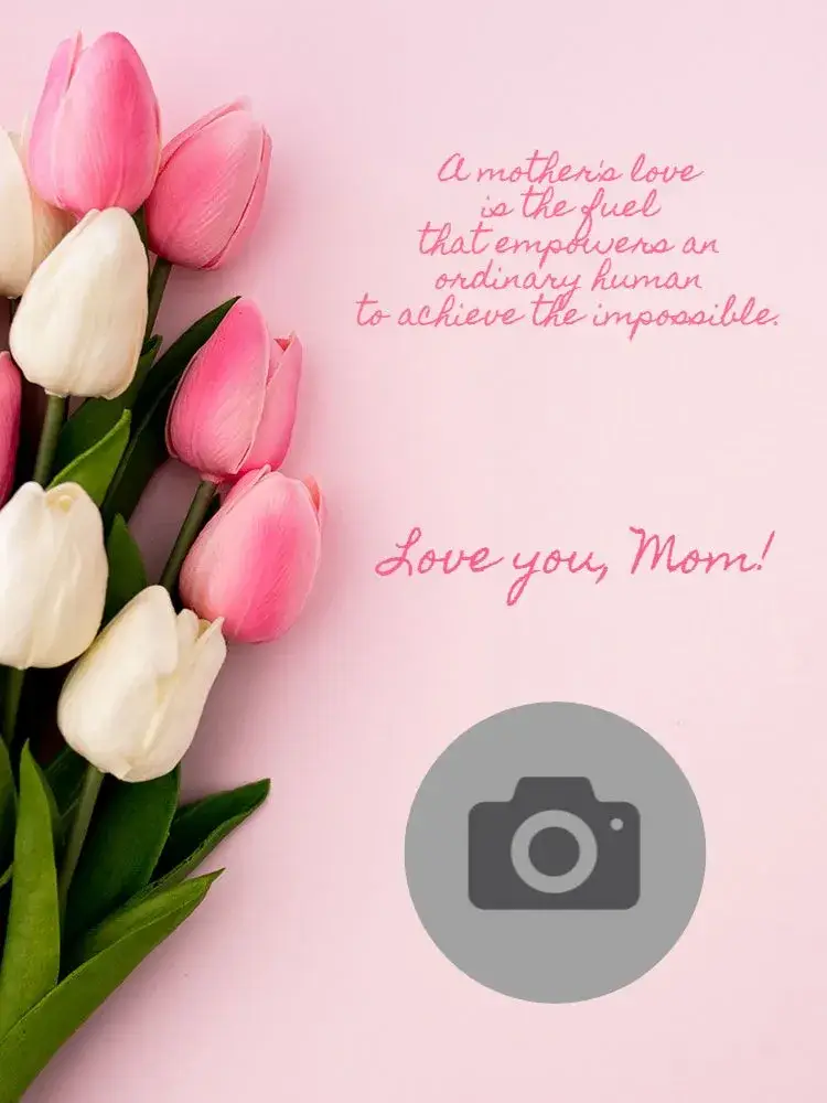 How to Make Creative Personalized Mother's Day Card with Photo Online invitation