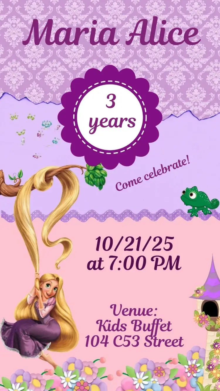 Tangled invitation