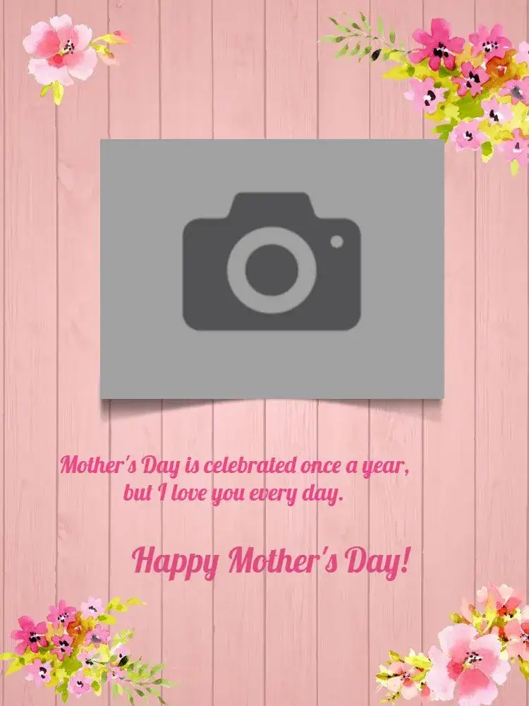Invitation How to Make Creative Mother's Day Card with Customized Photo Flowers – Card theme floral, rustic, minimalist, colorful, modern, affectionate