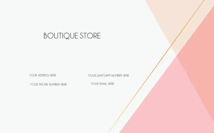 Card Back Femininity Manicure invitation