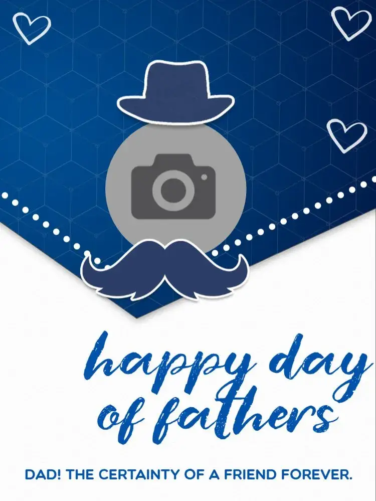Father's Day Post With Family Photo invitation
