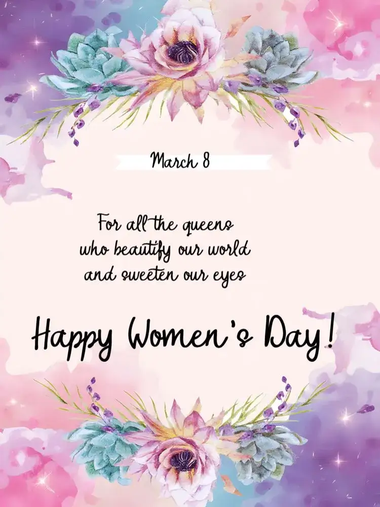 Invitation Post International Women's Day Happy – Most searched for theme floral, pink, modern, feminine, delicate, vibrant