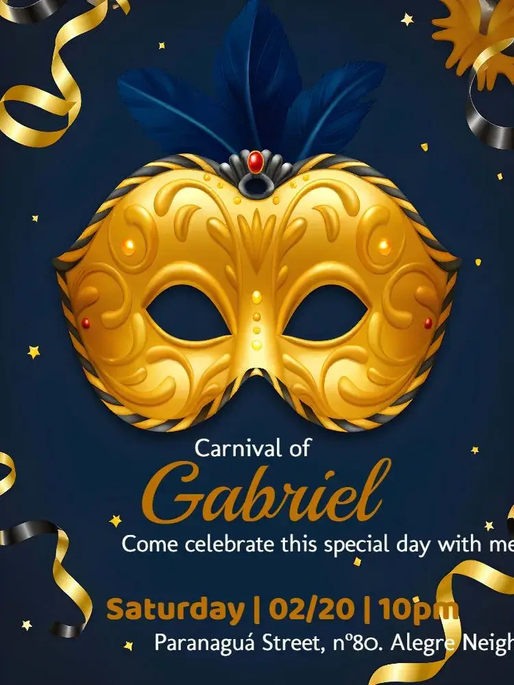 White Carnival invitation