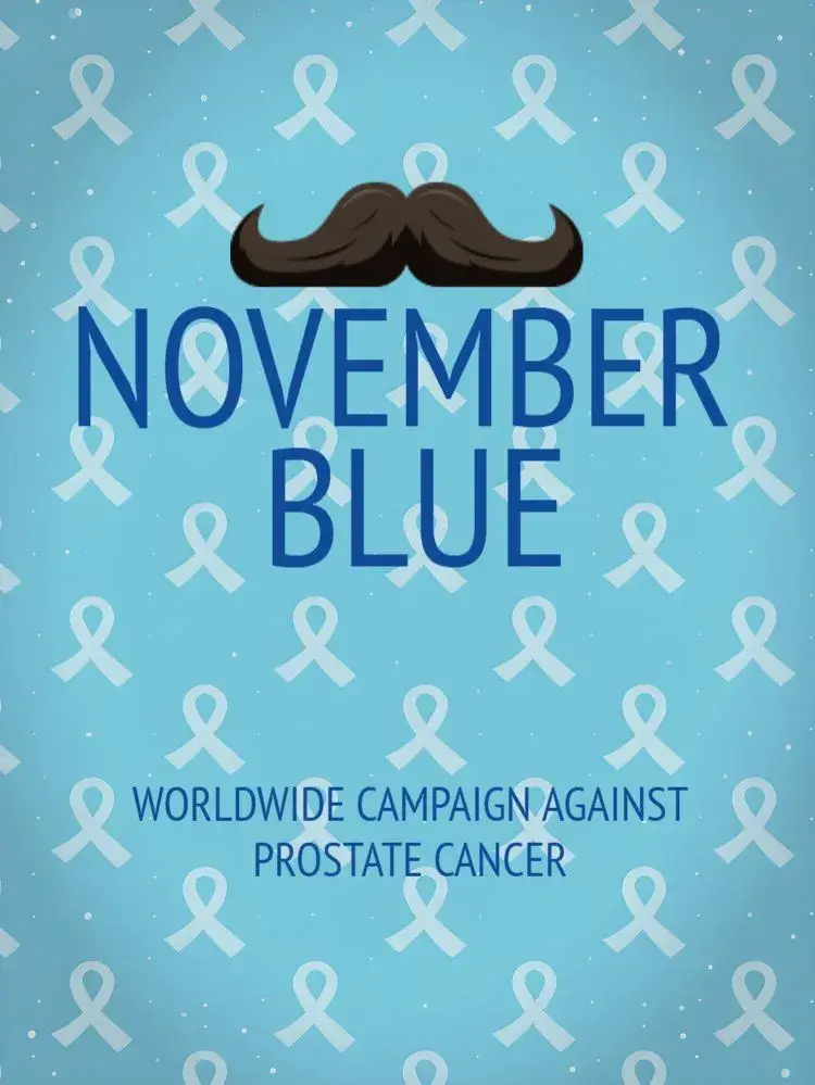 Post For Blue November Men invitation