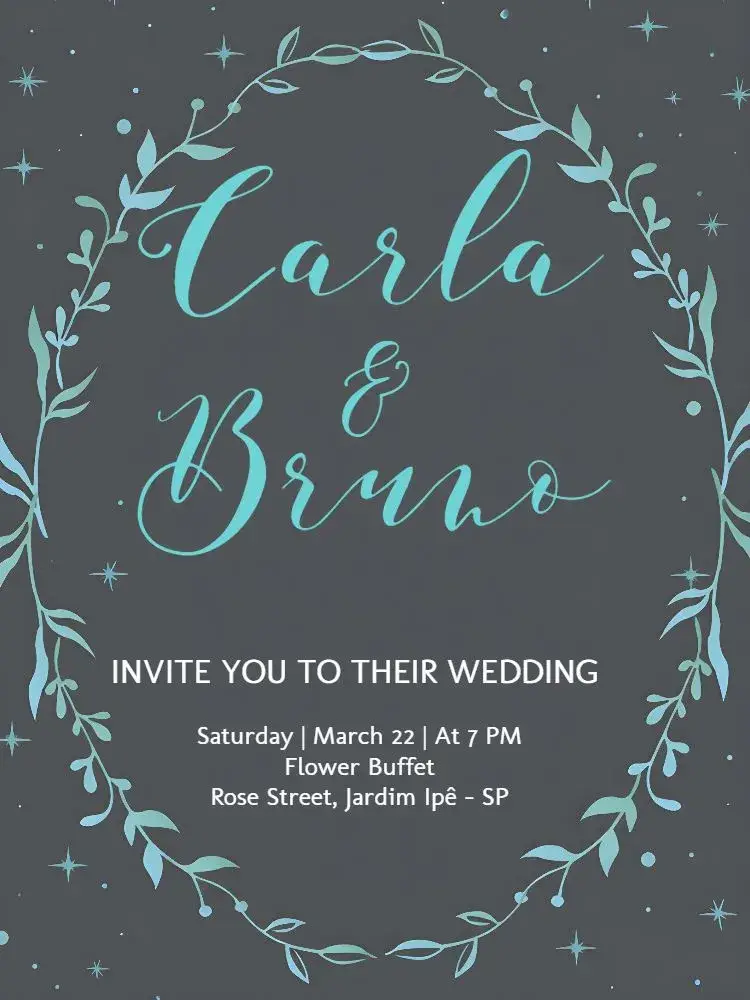Ramos Preto Wedding invitation