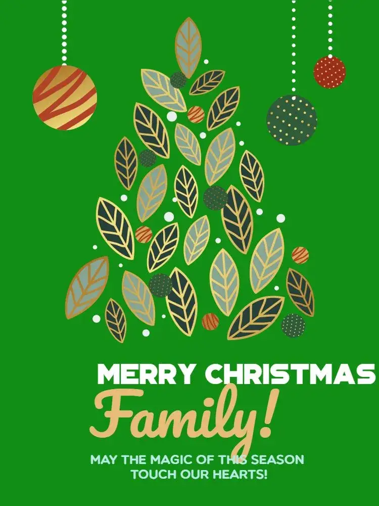 Invitation Minimalist Green Christmas Card Meeting – Card theme minimalist, green, modern, contemporary, elegant