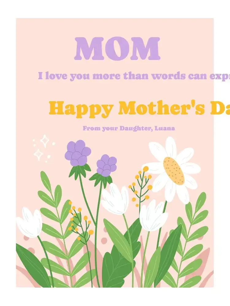 Loving Mother's Day Card Celebration