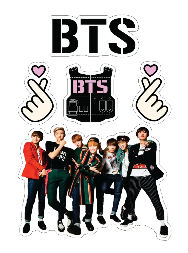 Invitation BTS – Cake topper theme modern, colorful, K-pop, fun, themed, vibrant
