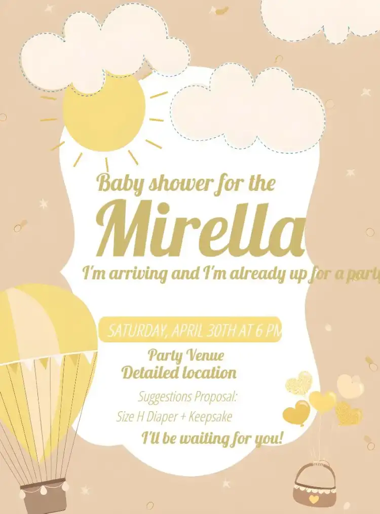 Baby Shower Diaper Balloon