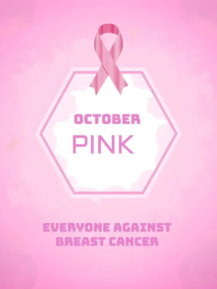 Post For Breast Cancer Awareness Month invitation
