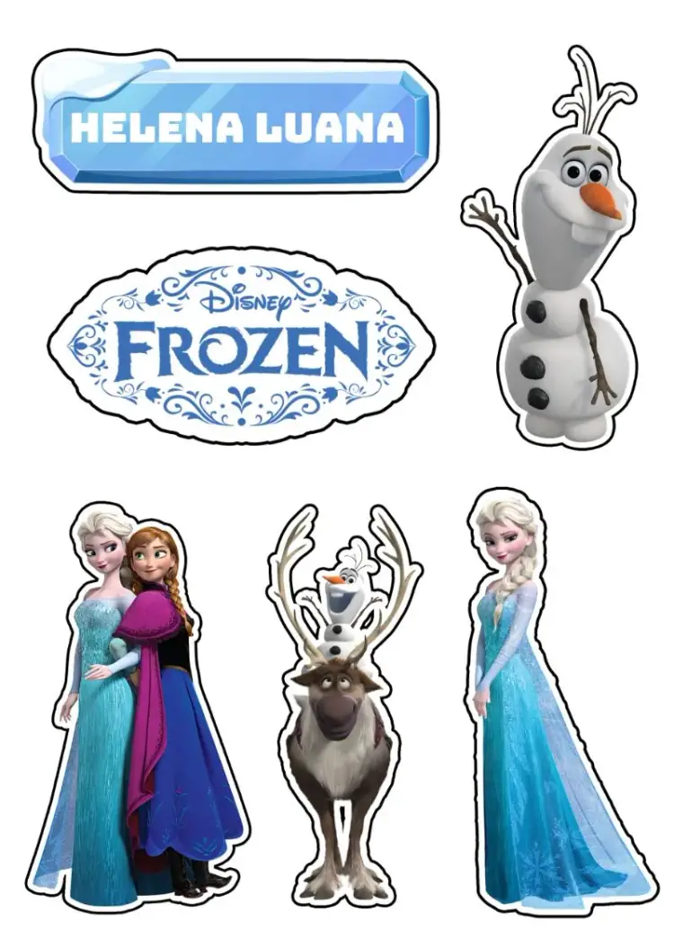 Frozen Anna Cake Topper invitation
