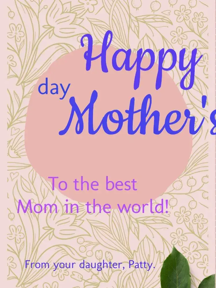 Invitation How to Make Creative Mother's Day Card Clear Flower – Card theme floral, delicate, pink, minimalist, modern