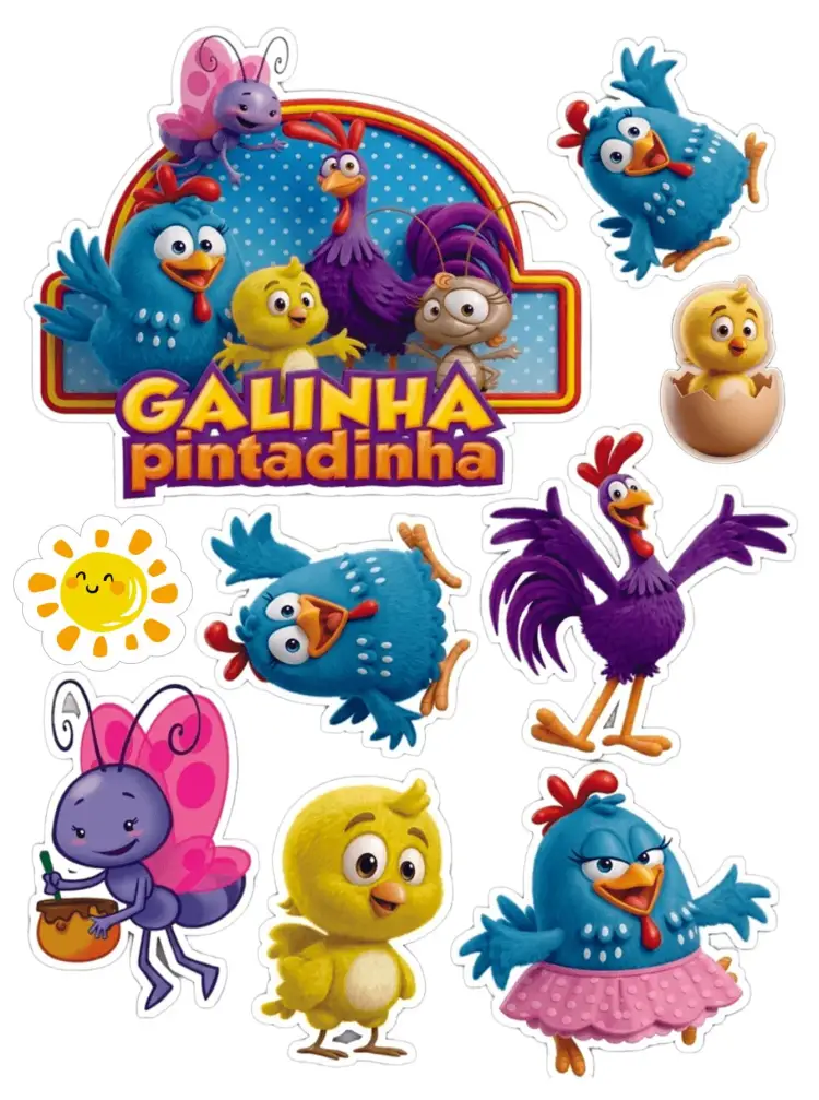 Galinha Pintadinha invitation