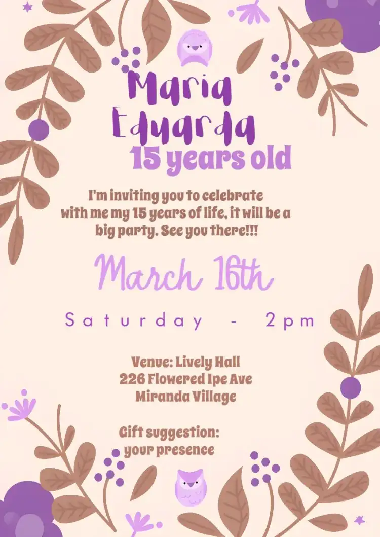 15th Birthday Enchanted Garden Debutante