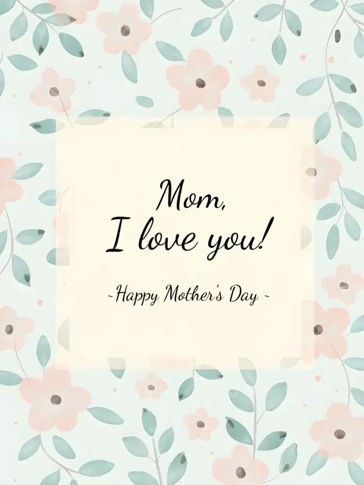 Invitation Mother's Day Heart Post – Most searched for theme pink, hearts, flowers, romantic, delicate, cheerful