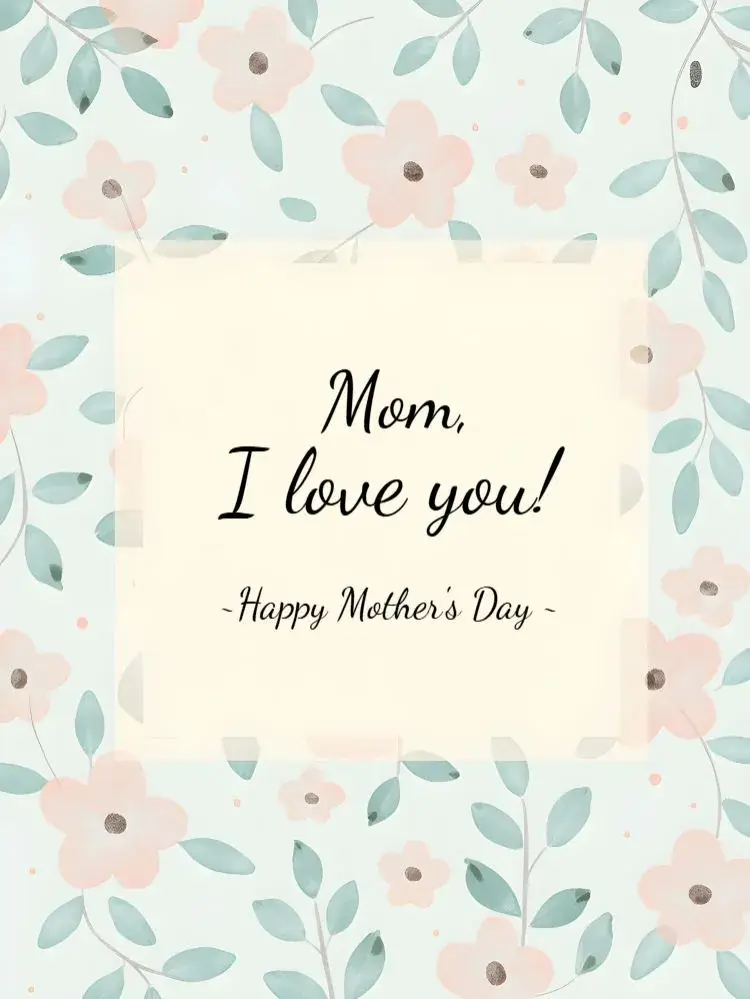 Mother's Day Heart Post invitation