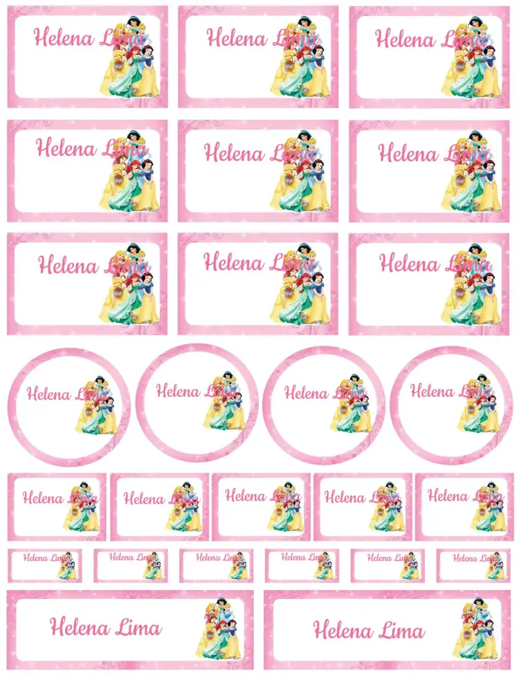 Disney Princesses invitation