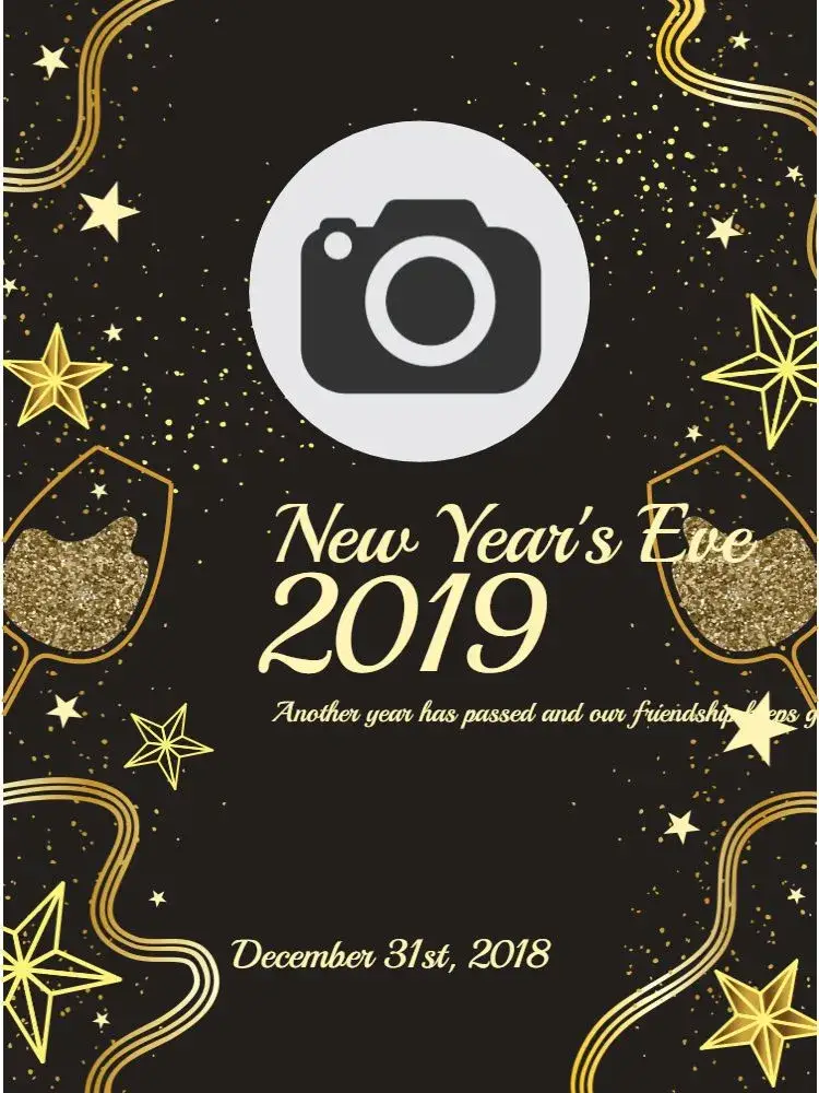 Invite New Year's Eve 2023 editable and customizable