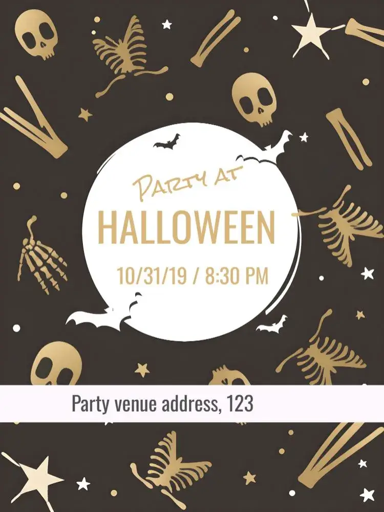 Halloween Das invitation