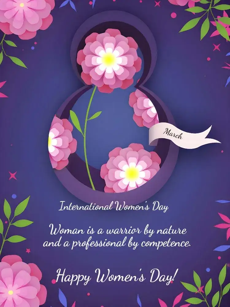 Invitation Post International Women's Day Pink – Most searched for theme floral, pink, modern, feminine, elegant