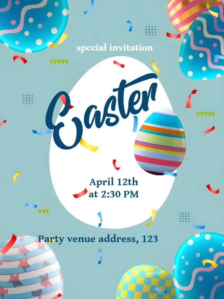 Easter Bunny invitation