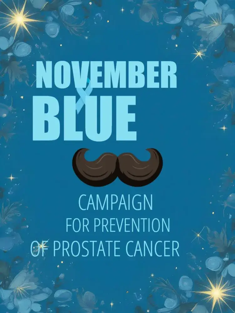 Post For Movember Blue Care invitation