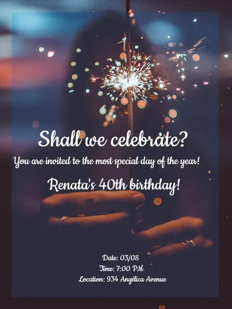 Invite Ring Party editable and customizable
