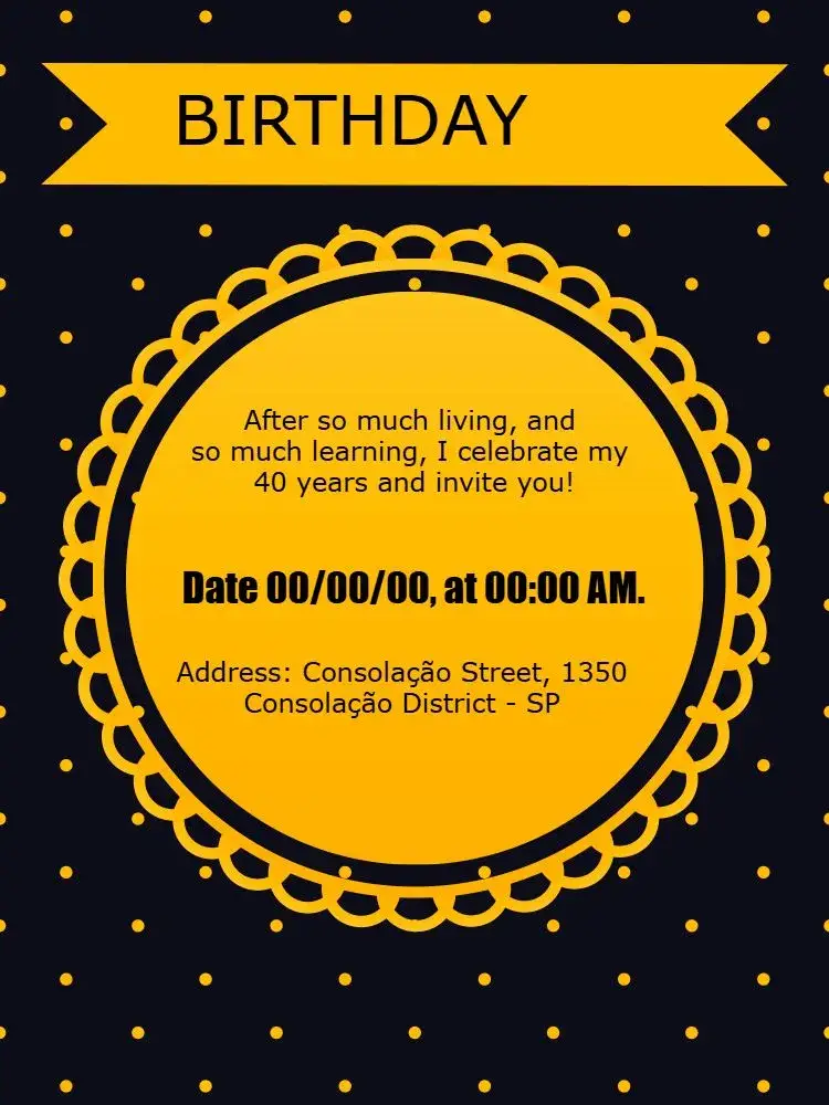Invite Online editable and customizable