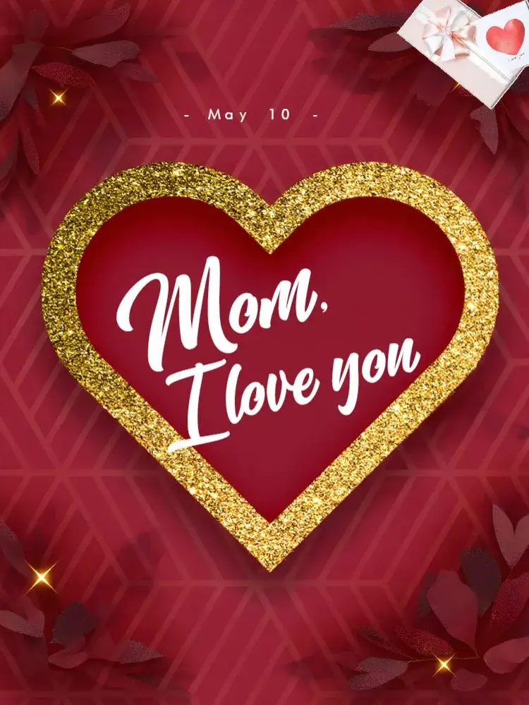 Mother's Day Heart Post invitation