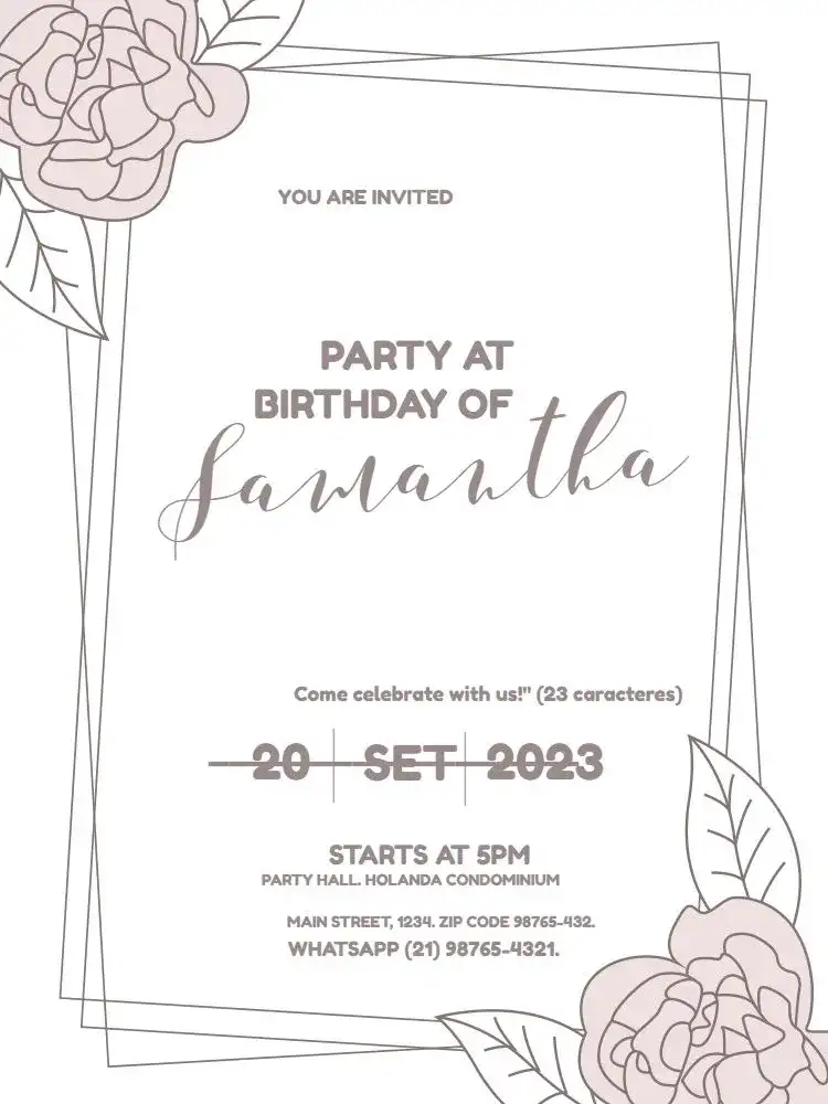 For Girl Floral Feminine
