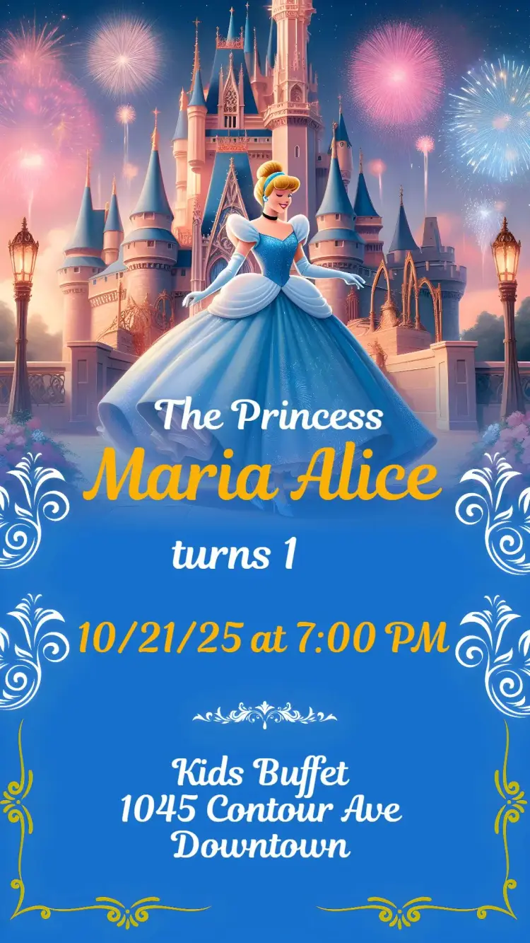 Cinderella invitation