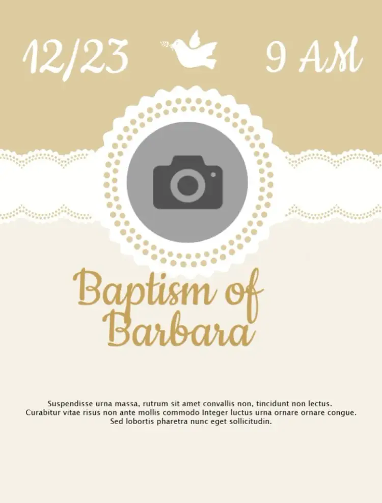 Christening Baptism invitation