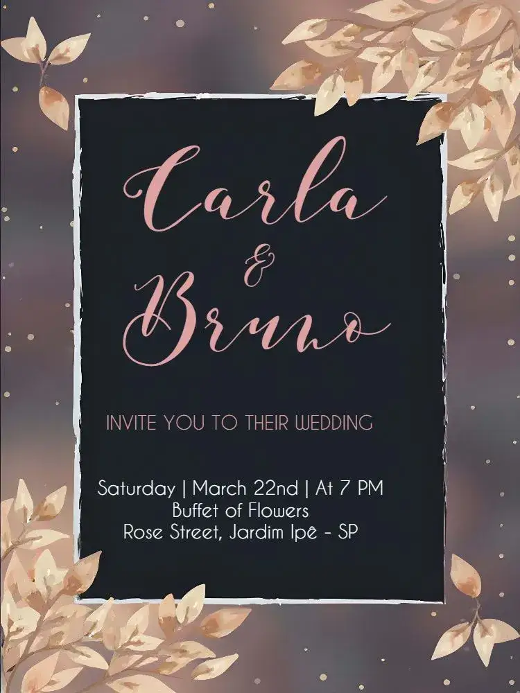Invitation Classic Floral Wedding – Wedding theme floral, classic, romantic, rosé, elegant, delicate