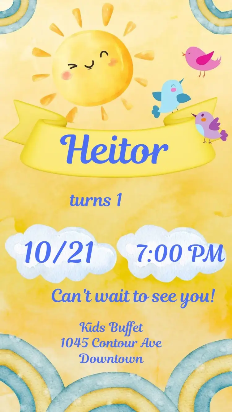Sunshine invitation