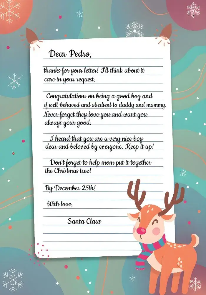 Letter To Santa Claus Card invitation