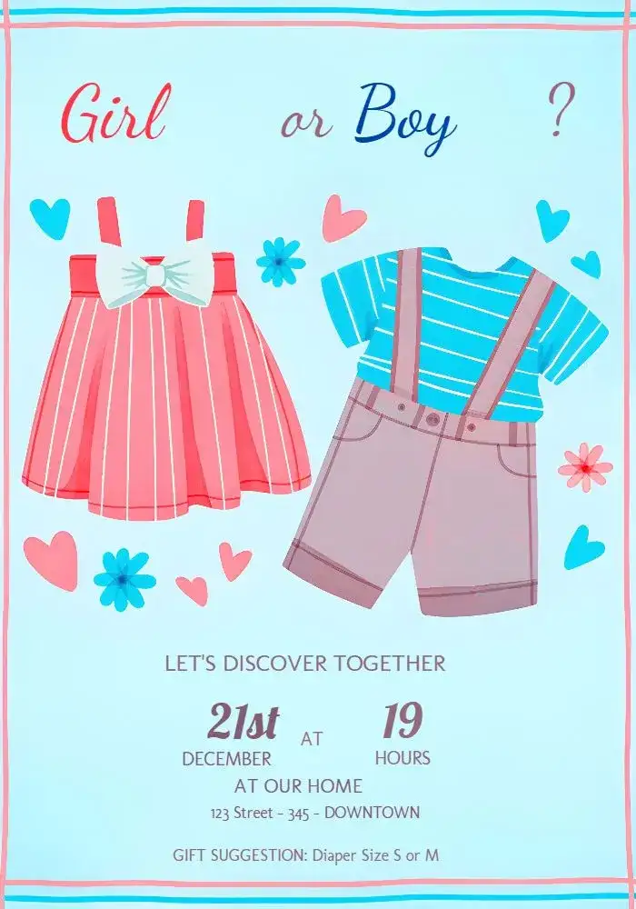 Blue Gender Reveal Tea