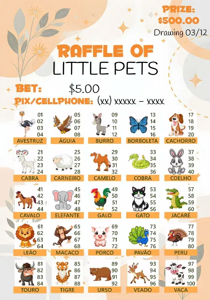 Invitation Raffle Of Animal Awards Game – Tickets theme colorful, fun, youthful, playful, festive, lively