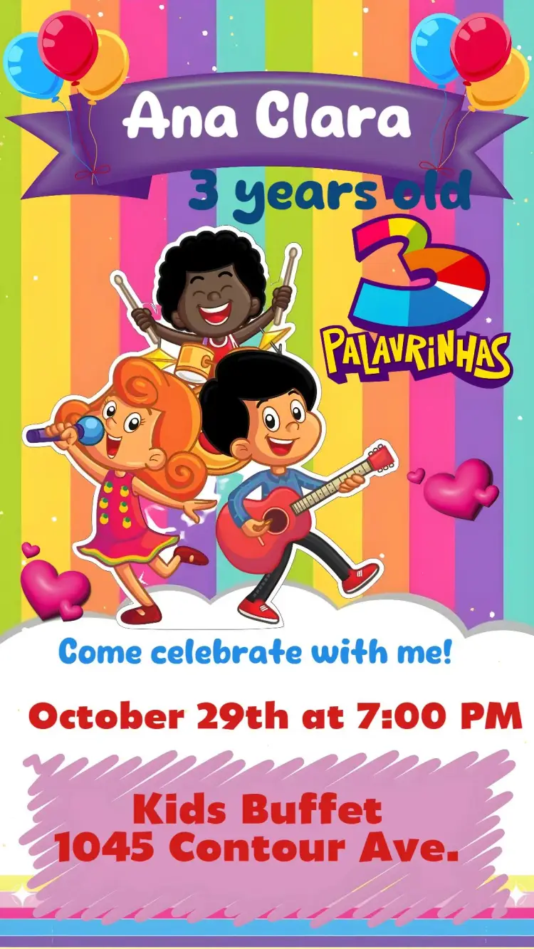 3 Little Words invitation